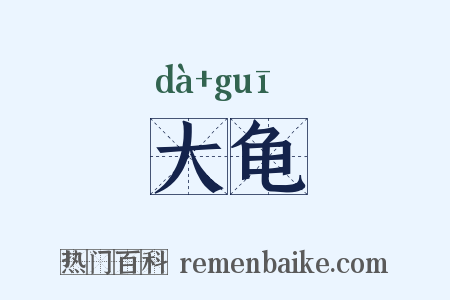 大龟是什么意思的图片